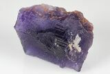 Purple, Cubic Fluorite Crystal - Berbes, Spain #183820-1